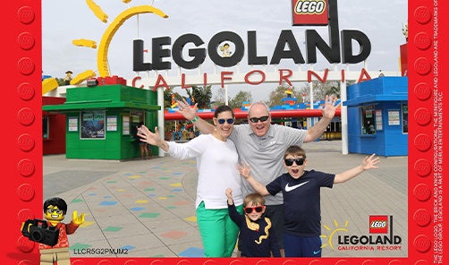 Doctor Markle and his family at Lego land